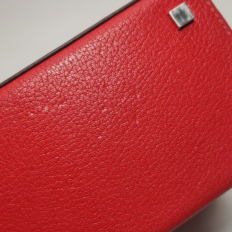 Hermes Cinhetic18斜挎包單肩包Chevre Mysore山羊皮銀扣Q5國旗紅D刻-21