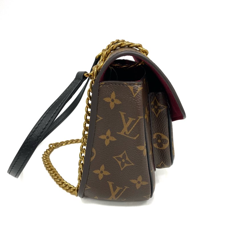 △ Louis Vuitton 路易威登 Brown Coated Canvas Monogram Passy Chain Shoulder Bag M45592 啡色塗層帆布經典老花鎖鏈肩背袋 - 257026759-4