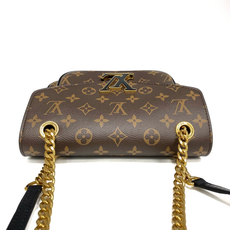 △ Louis Vuitton 路易威登 Brown Coated Canvas Monogram Passy Chain Shoulder Bag M45592 啡色塗層帆布經典老花鎖鏈肩背袋 - 257026759-6