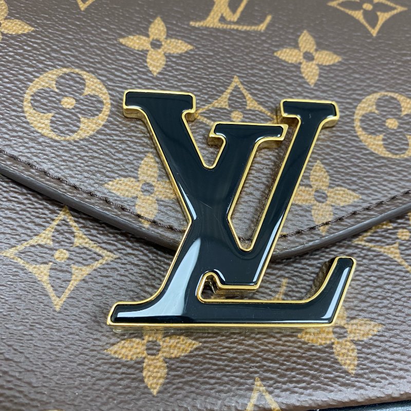 △ Louis Vuitton 路易威登 Brown Coated Canvas Monogram Passy Chain Shoulder Bag M45592 啡色塗層帆布經典老花鎖鏈肩背袋 - 257026759-12
