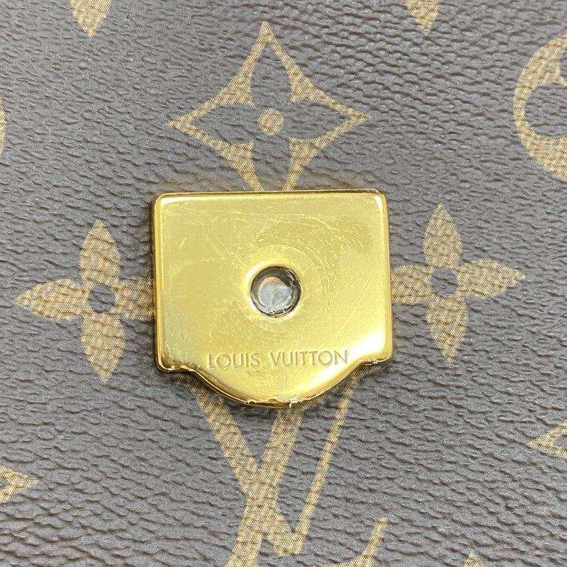 △ Louis Vuitton 路易威登 Brown Coated Canvas Monogram Passy Chain Shoulder Bag M45592 啡色塗層帆布經典老花鎖鏈肩背袋 - 257026759-14