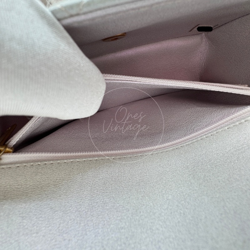 [Pre-owned] Chanel Pearl Caviar Rectangular Mini with Top Handle-9