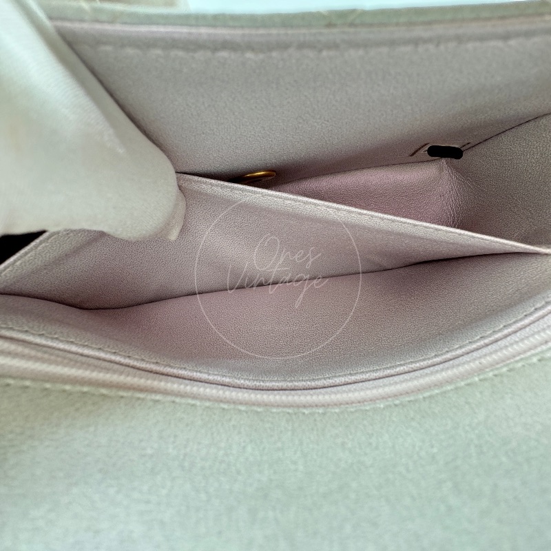 [Pre-owned] Chanel Pearl Caviar Rectangular Mini with Top Handle-10