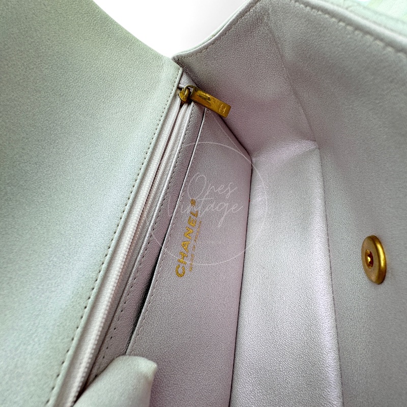 [Pre-owned] Chanel Pearl Caviar Rectangular Mini with Top Handle-11