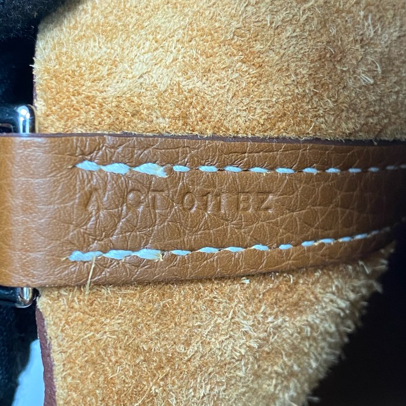 △ Hermes 愛馬仕 Brown Clemence Calfskin Palladium Plated Metal Picotin 18 Hand Bag Stamp A 啡色粒紋小牛皮鍍鈀金屬手袋A刻 - 257026488-14