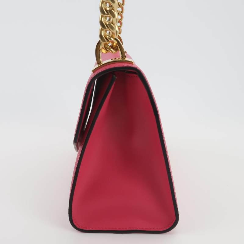 Prada Monochrome牛皮純色字母logo信封式翻蓋斜挎包-2