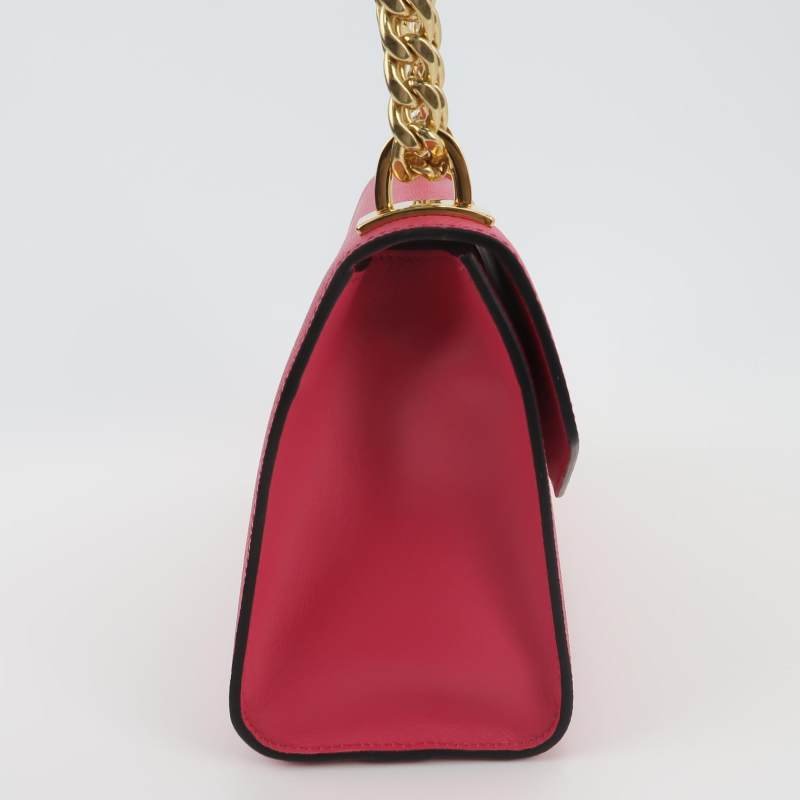 Prada Monochrome牛皮純色字母logo信封式翻蓋斜挎包-3