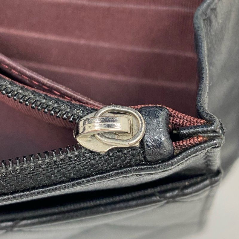 △ Chanel 香奈兒 19CM Black Lambskin Silver Tone Metal Wallet On Chain No.17 19CM黑色小羊皮銀色金屬鎖鏈銀包No.17 - 257026848-17