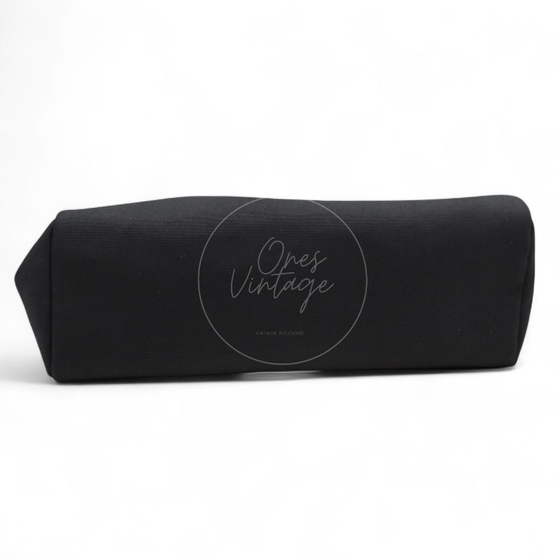 [Pre-owned] Hermes Herbag Cabas GM Black Swift Canvas Stamp Square C-24