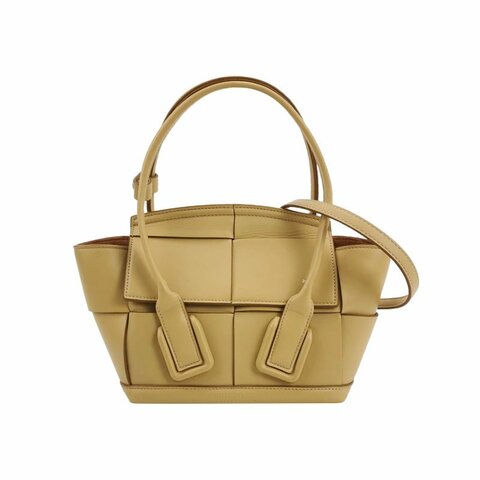 Bottega VenetaArco迷你牛皮Intrecciato編織斜挎包