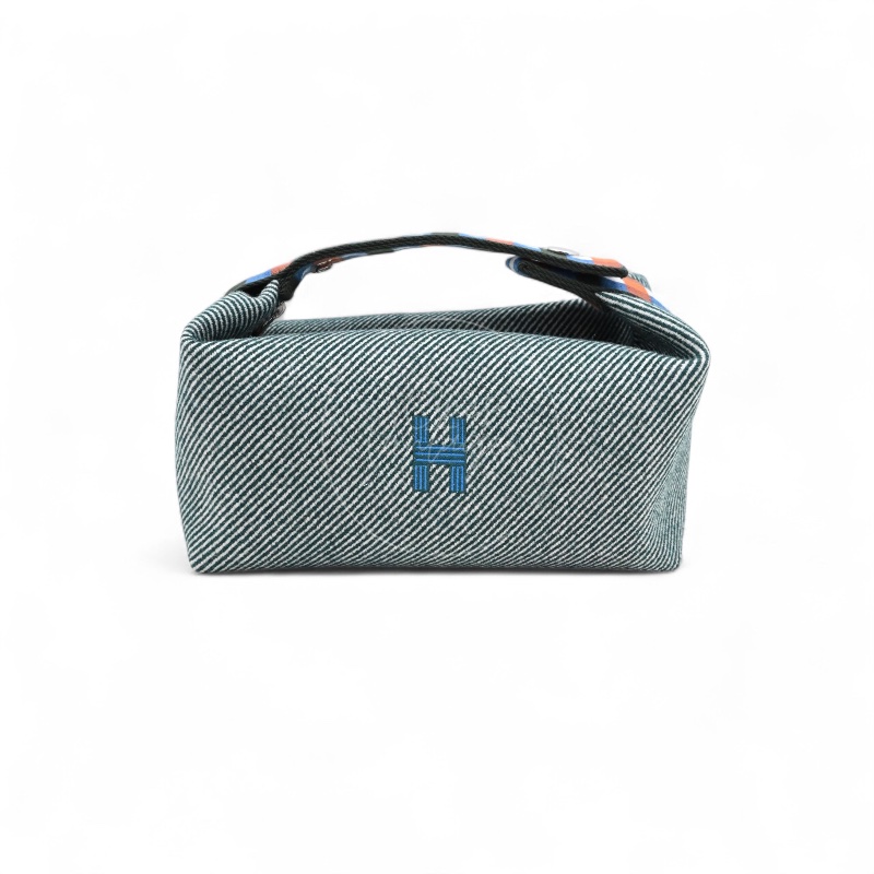 [Unused] Hermes Bride-a-Brac PM Bleu Abysse Canvas-0