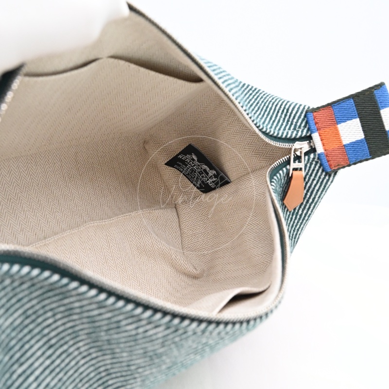 [Unused] Hermes Bride-a-Brac PM Bleu Abysse Canvas-8