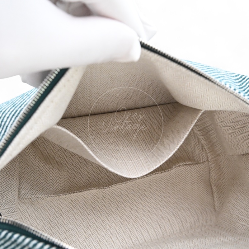 [Unused] Hermes Bride-a-Brac PM Bleu Abysse Canvas-10