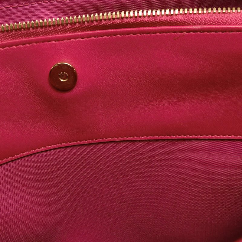 Dior Soft羊皮純色絎縫字母吊飾單肩包-8