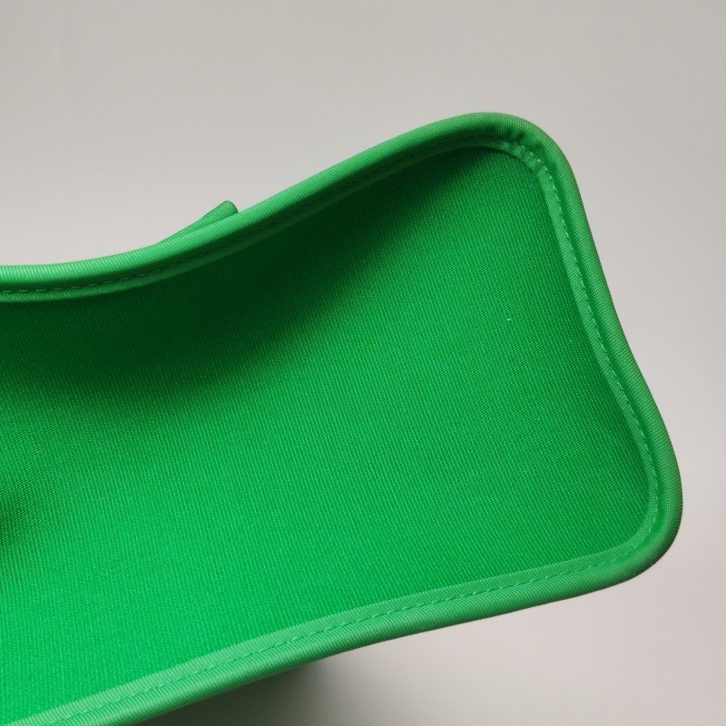 Hermes Herbag31馬鞍釘鎖扣斜挎包單肩包Hunter牛皮帆布銀扣89黑色1K竹子綠D刻-19