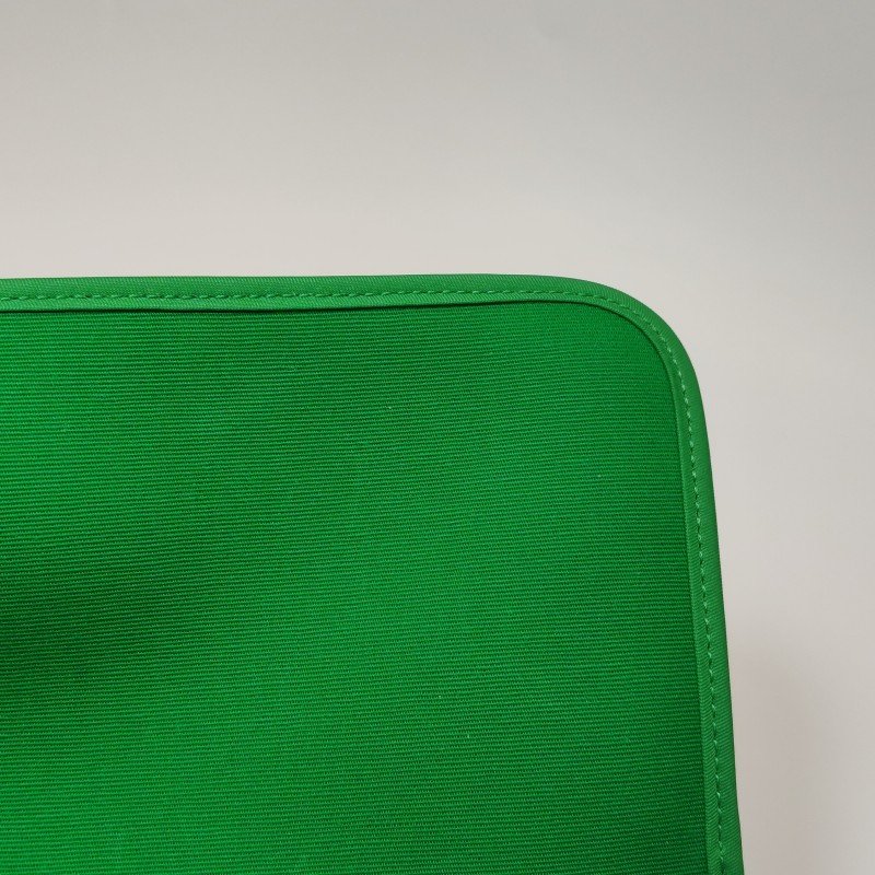 Hermes Herbag31馬鞍釘鎖扣斜挎包單肩包Hunter牛皮帆布銀扣89黑色1K竹子綠D刻-24