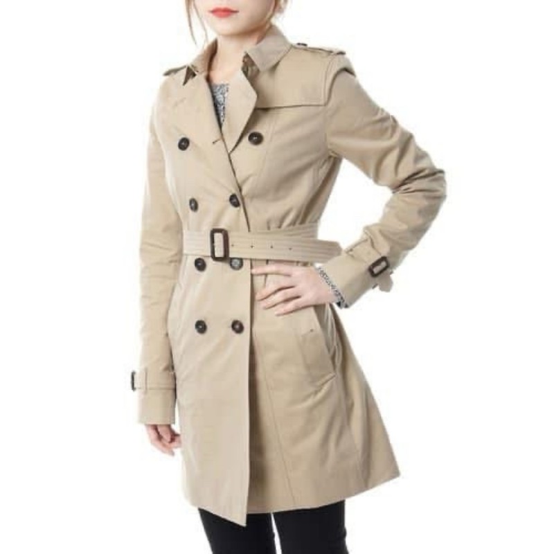 莉亞精品♡Burberry 童裝版雙排釦風衣 近新閒置-6