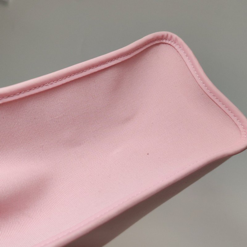 Hermes Herbag31斜挎包單肩包Hunter牛皮帆布銀扣粉色棕色T刻-21