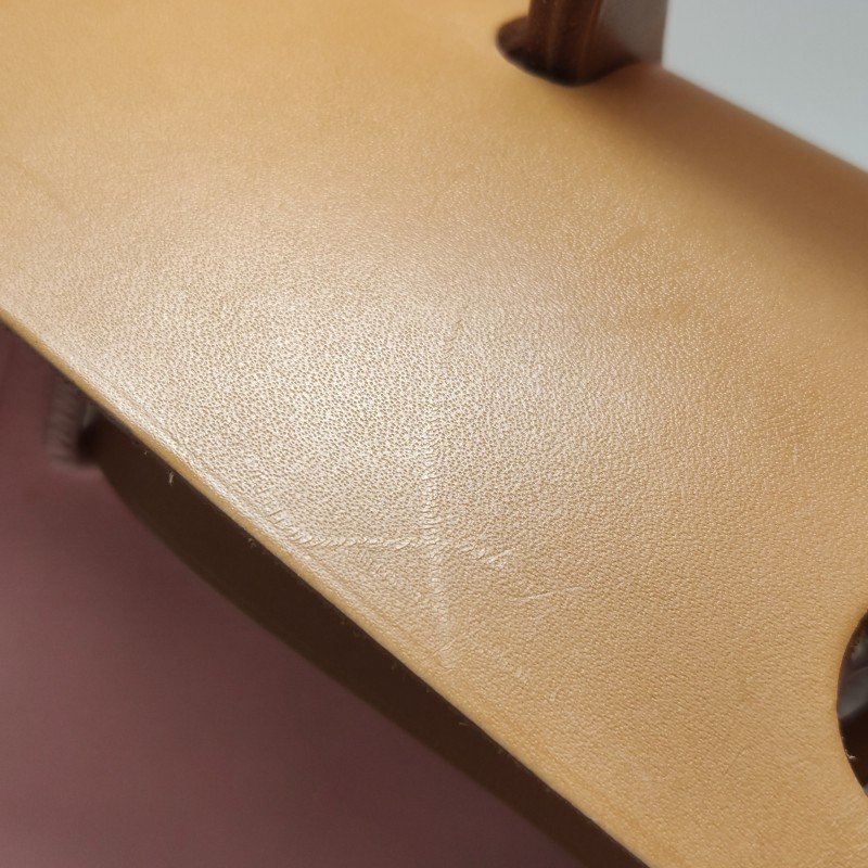 Hermes Herbag31斜挎包單肩包Hunter牛皮帆布銀扣粉色棕色T刻-22