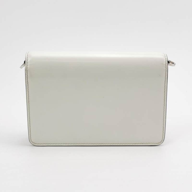 Prada Spazzolato牛皮純色三角徽標斜挎包單肩包-4