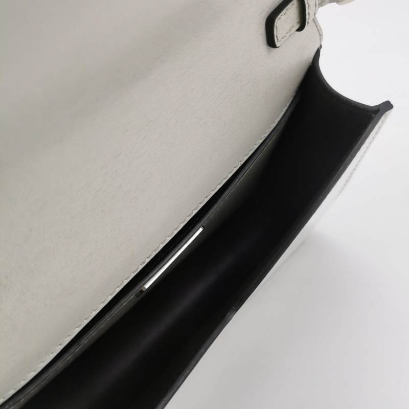 Prada Spazzolato牛皮純色三角徽標斜挎包單肩包-6