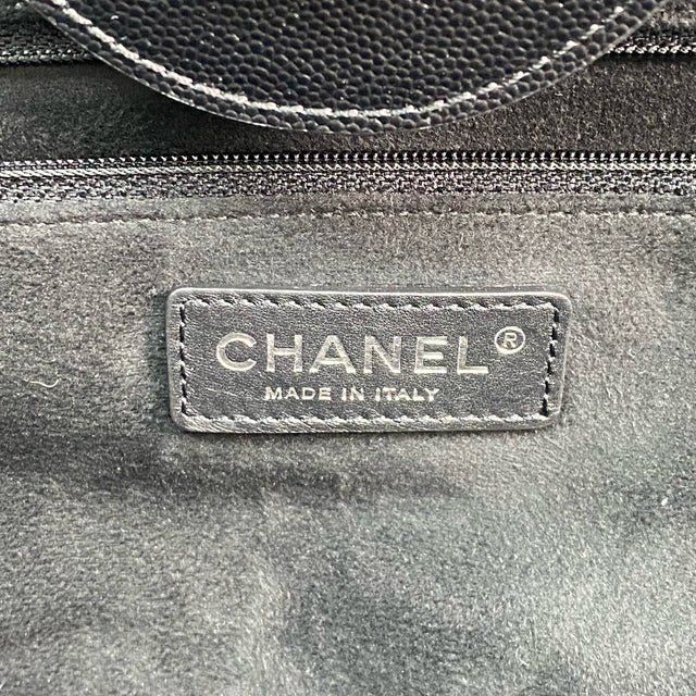 △ Chanel 香奈兒 Black Caviar Skin Silver Tone Metal Deauville GM Chain 2 Way Bag No.25 黑色粒紋小牛皮銀色金屬鎖鏈兩用袋No.25 - 257025931-13