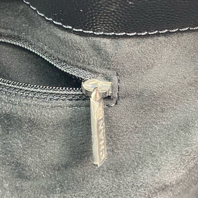 △ Chanel 香奈兒 Black Caviar Skin Silver Tone Metal Deauville GM Chain 2 Way Bag No.25 黑色粒紋小牛皮銀色金屬鎖鏈兩用袋No.25 - 257025931-14