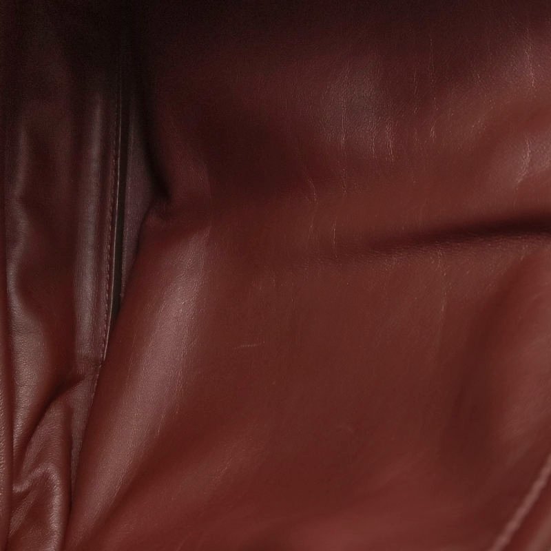 Hermes Barda斜挎包單肩包Swift牛皮銀扣55愛馬仕紅46烏木色-9