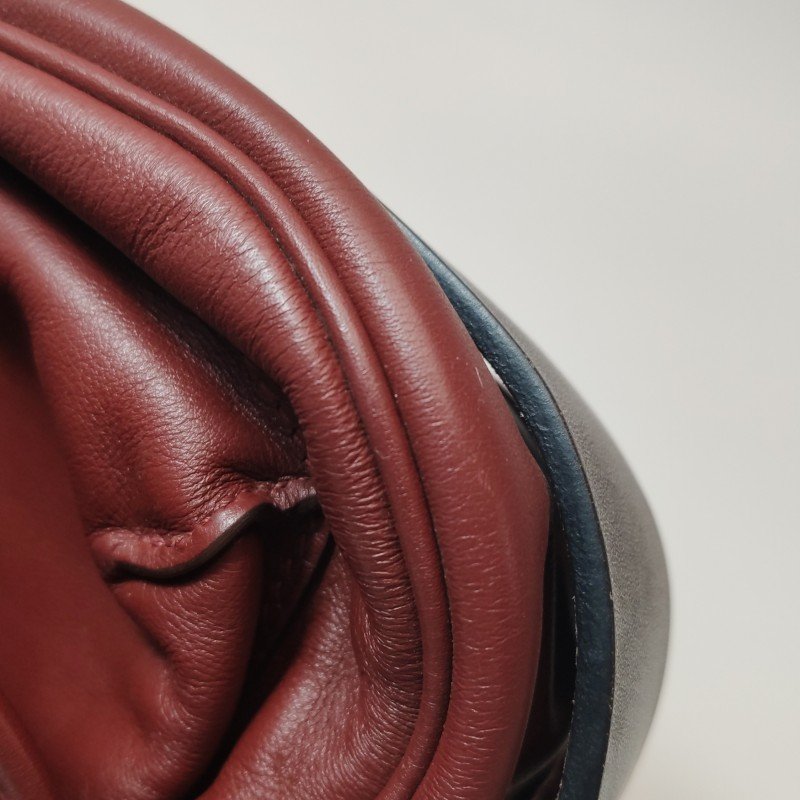 Hermes Barda斜挎包單肩包Swift牛皮銀扣55愛馬仕紅46烏木色-14