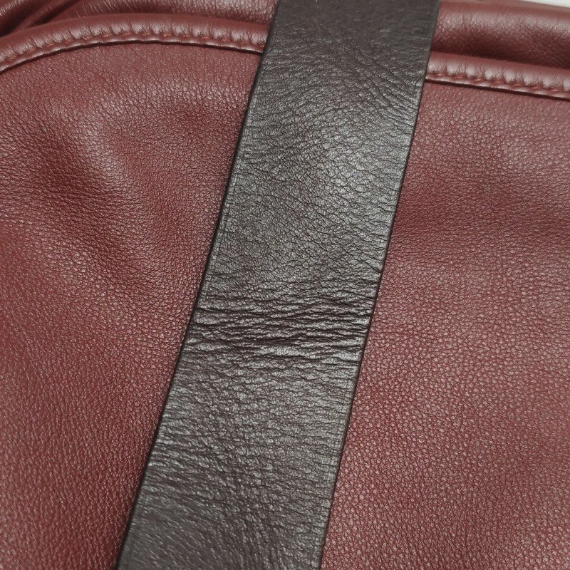 Hermes Barda斜挎包單肩包Swift牛皮銀扣55愛馬仕紅46烏木色-24