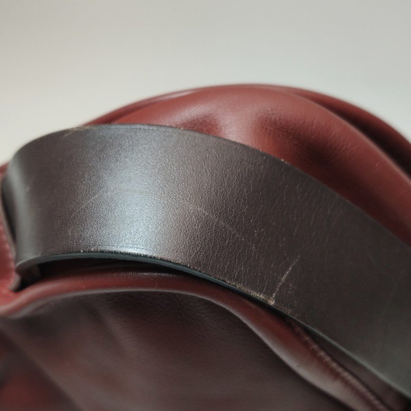 Hermes Barda斜挎包單肩包Swift牛皮銀扣55愛馬仕紅46烏木色-26