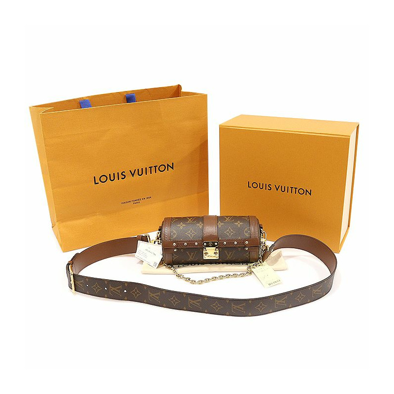 【包稅】LOUIS VUITTON M57835 Monogram帆布Papillon Trunk斜背包 2WAY-1