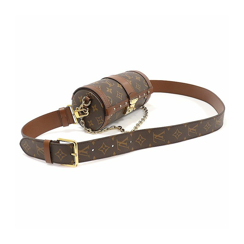 【包稅】LOUIS VUITTON M57835 Monogram帆布Papillon Trunk斜背包 2WAY-2