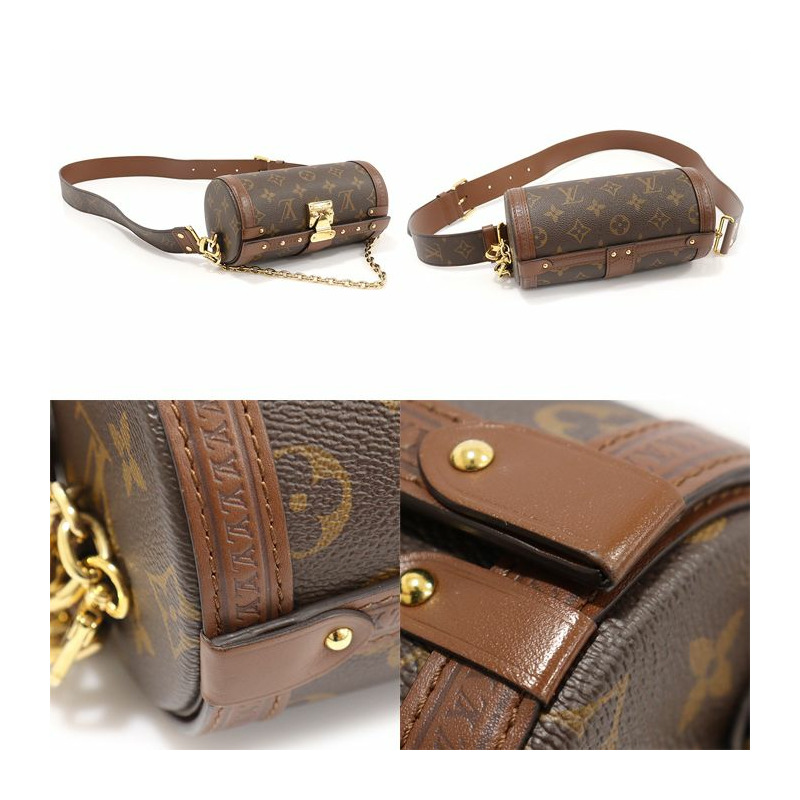 【包稅】LOUIS VUITTON M57835 Monogram帆布Papillon Trunk斜背包 2WAY-4