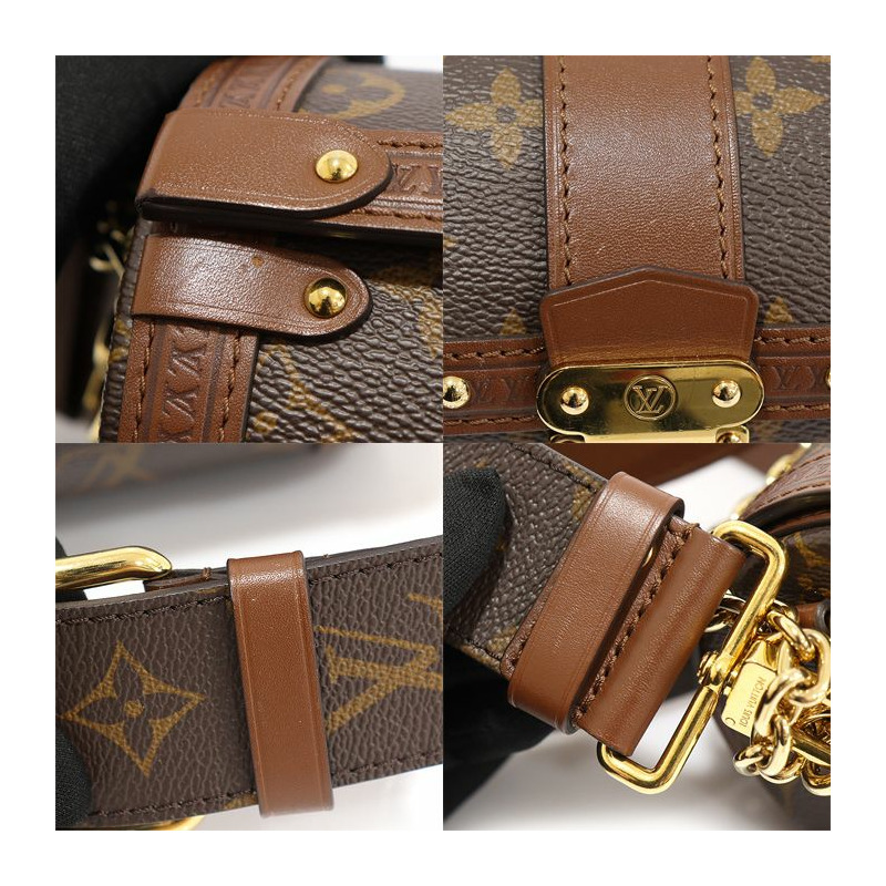 【包稅】LOUIS VUITTON M57835 Monogram帆布Papillon Trunk斜背包 2WAY-5