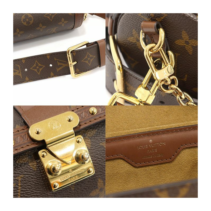 【包稅】LOUIS VUITTON M57835 Monogram帆布Papillon Trunk斜背包 2WAY-6