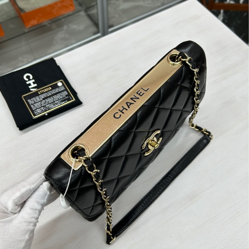 【89🆕】Chanel 黑金羊皮Trendy cc單肩腋下包-3