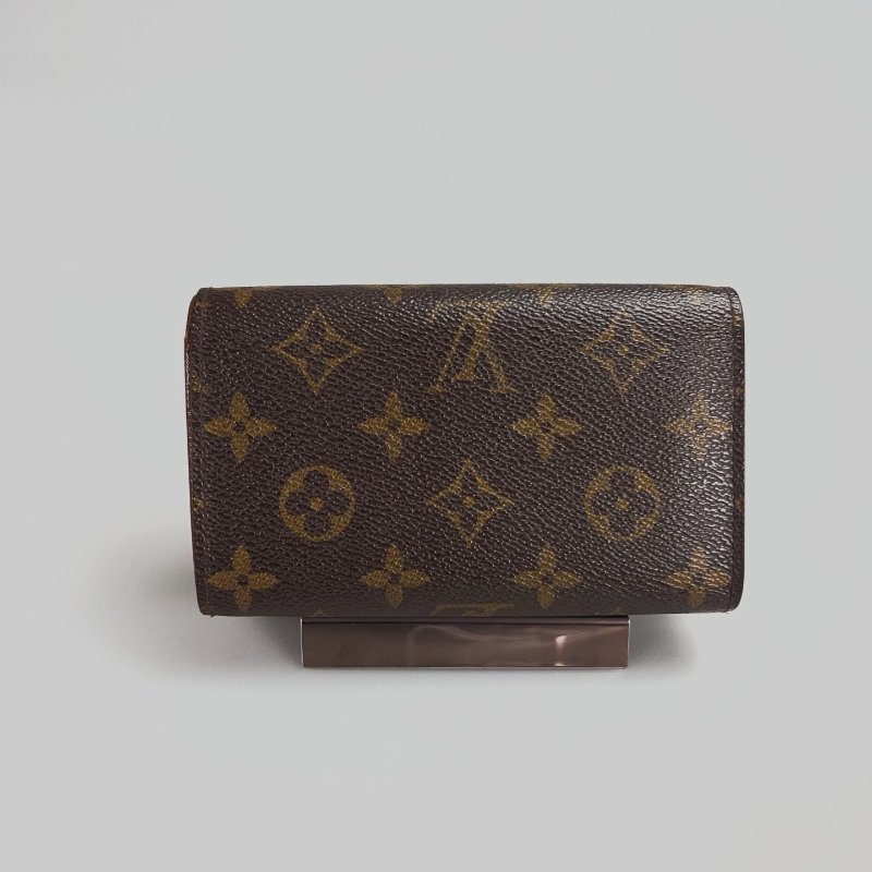 LV M61730  老花翻蓋短夾-1