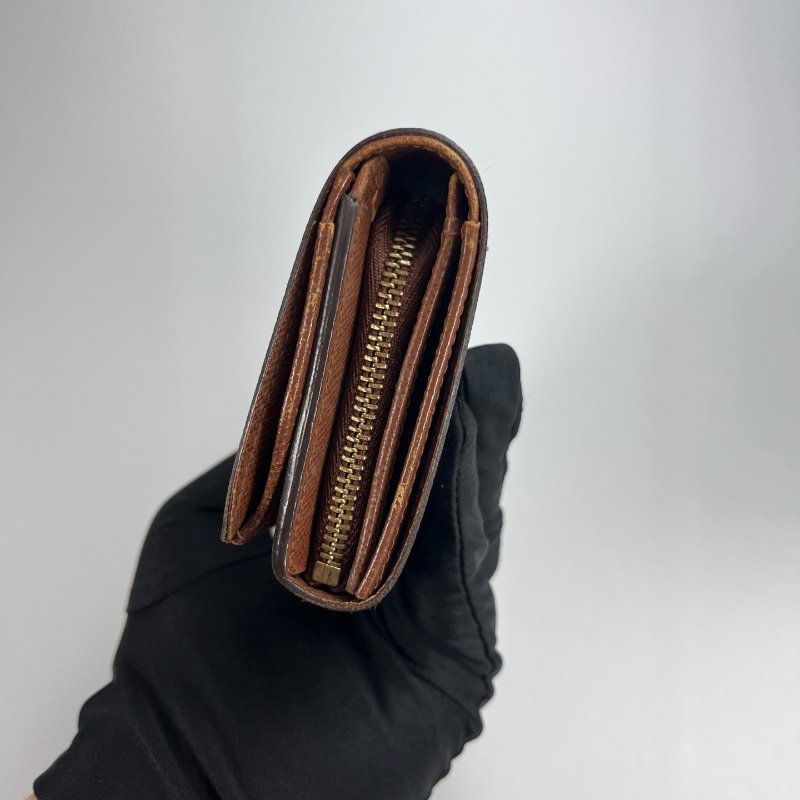 LV M61730  老花翻蓋短夾-2