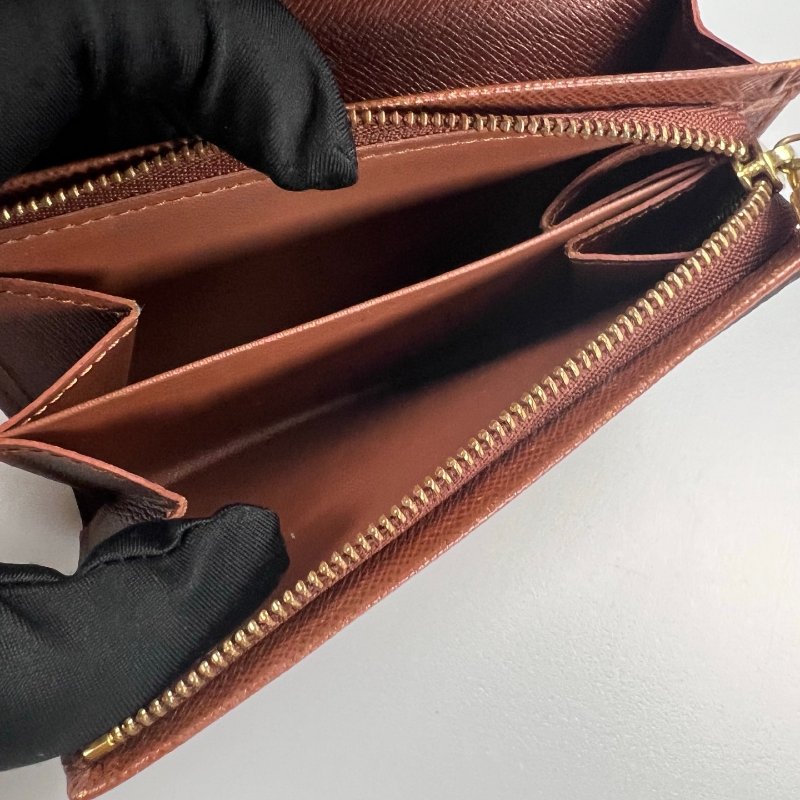 LV M61730  老花翻蓋短夾-5