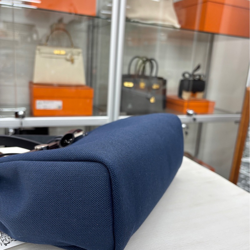 【98新】Hermes 海軍藍/黑色/靛藍/馬鞍紅Herbag31 B刻 手提單肩包-5