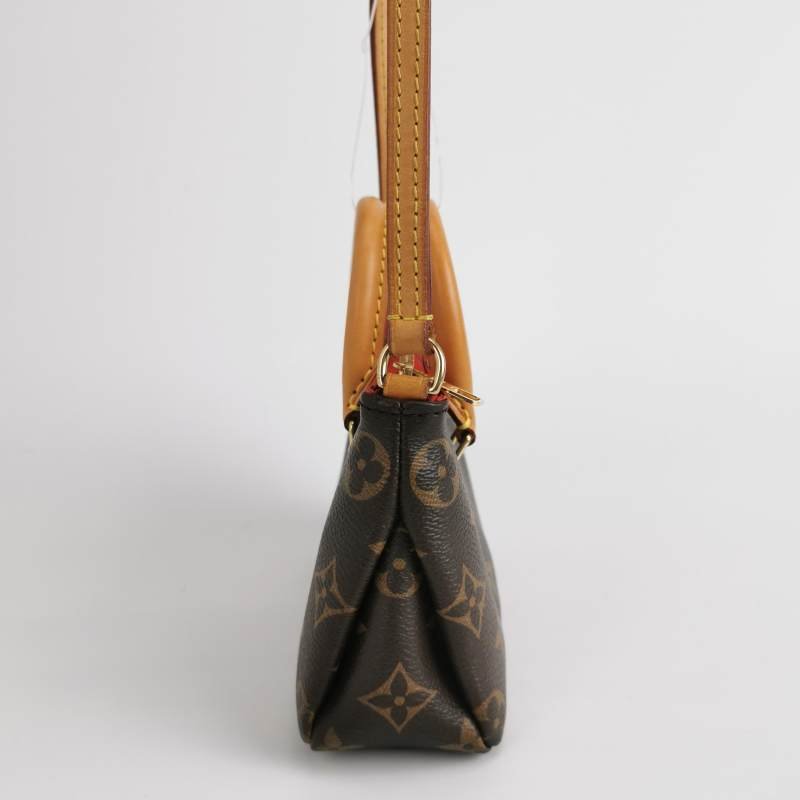 Louis Vuitton(LV)Pallas傳奇包Nano牛皮植鞣革Monogram印花V形拼色斜挎包單肩包-3