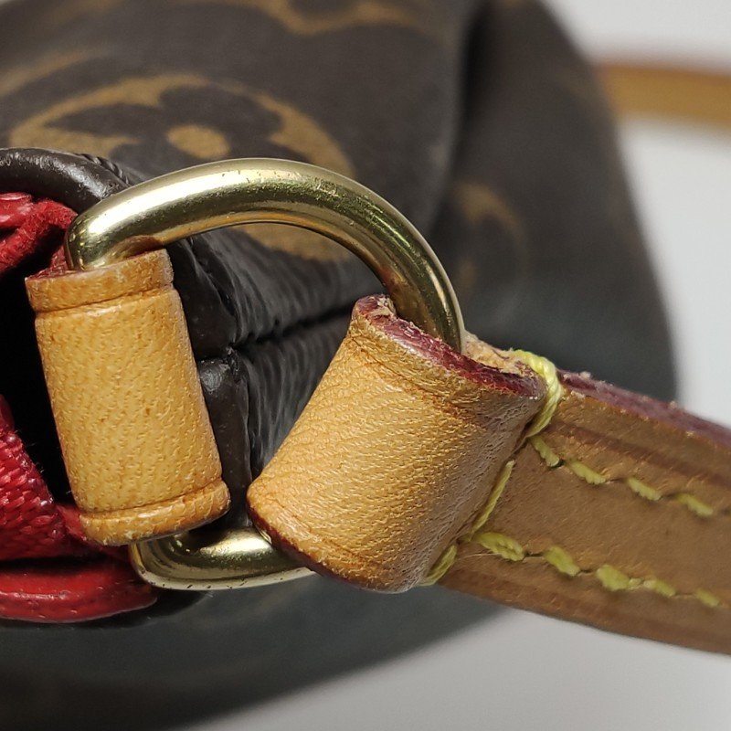 Louis Vuitton(LV)Pallas傳奇包Nano牛皮植鞣革Monogram印花V形拼色斜挎包單肩包-10