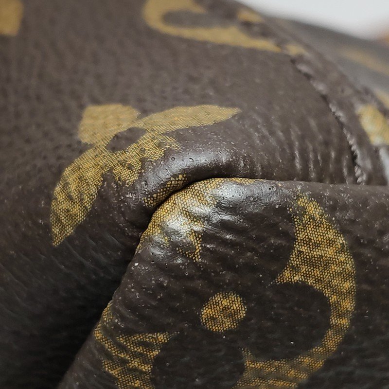 Louis Vuitton(LV)Pallas傳奇包Nano牛皮植鞣革Monogram印花V形拼色斜挎包單肩包-12