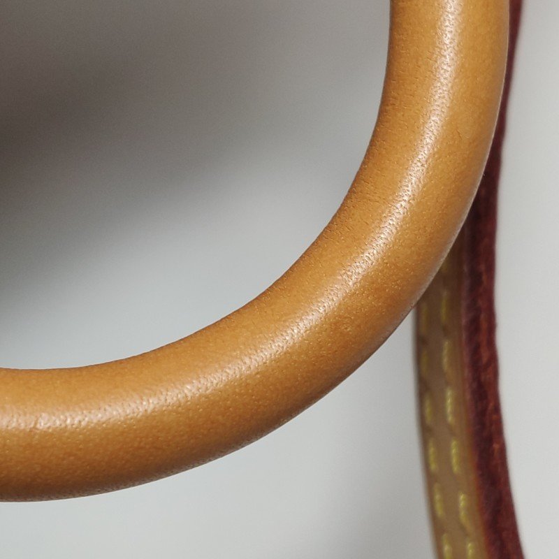 Louis Vuitton(LV)Pallas傳奇包Nano牛皮植鞣革Monogram印花V形拼色斜挎包單肩包-13