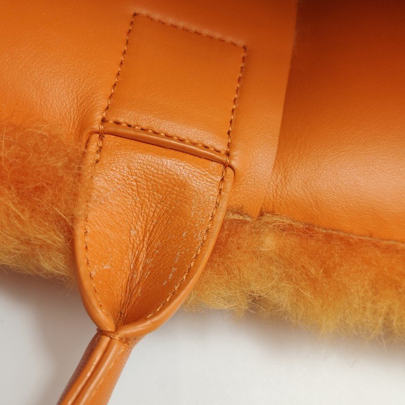 Bottega Veneta Arco中號純色毛絨Intrecciato編織子母包手提包-11