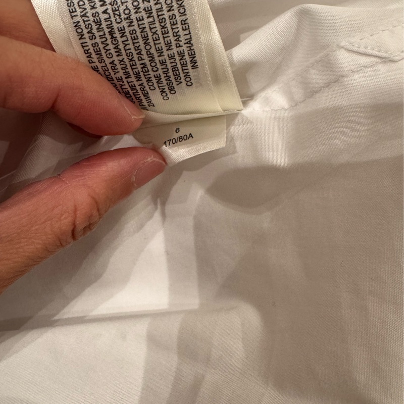 burberry 刺繡白襯衫-7