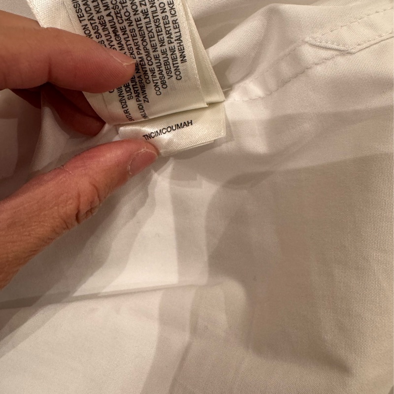 burberry 刺繡白襯衫-8