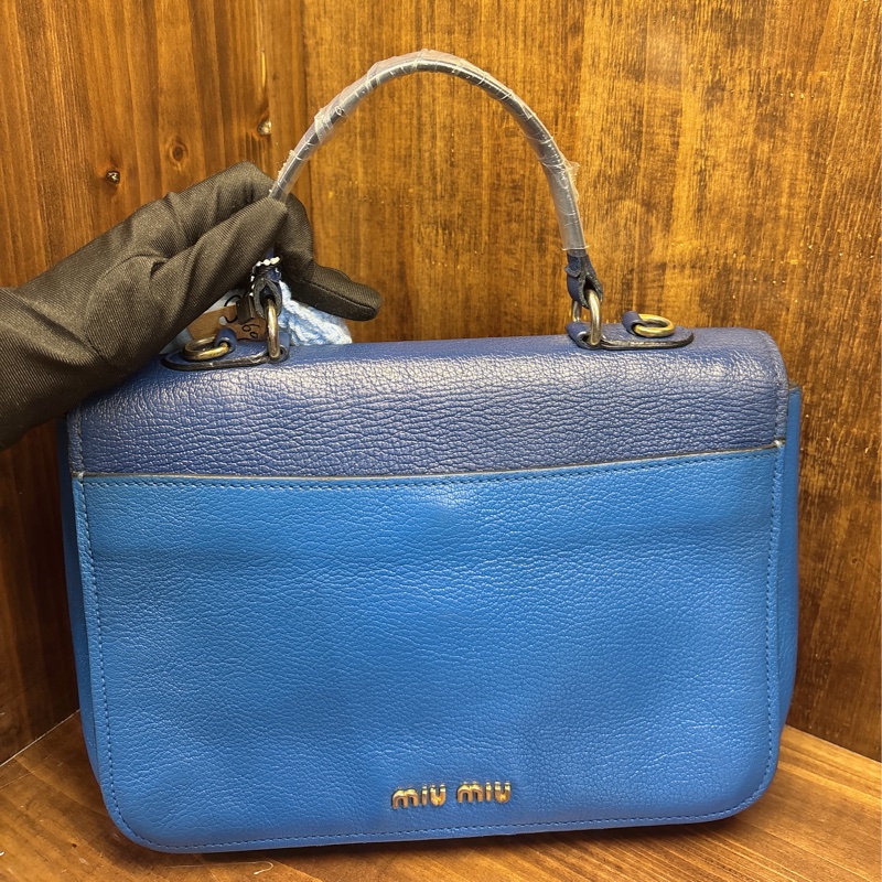 Miu Miu 藍色手提包-1