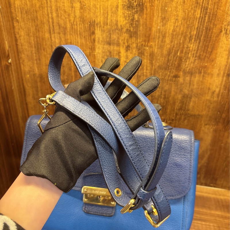 Miu Miu 藍色手提包-7